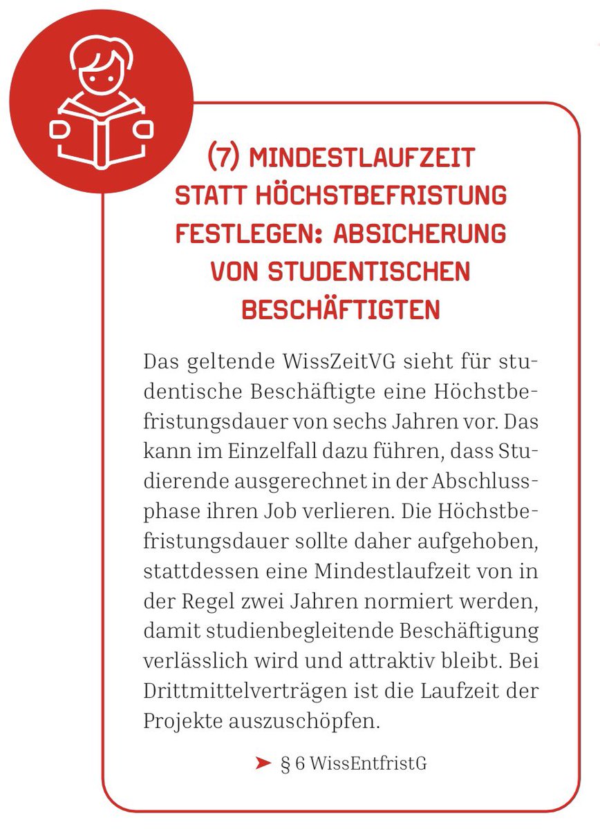 #IchBinHanna wird schon im Studium auf Prekarität getrimmt - Schluss damit: 2 Jahre Regellaufzeit für #StudentischeBeschäftigte ins #WissZeitVg, weg mit der Höchstbefristung! 👉 gew.de/wissentfristg @gew_bund <a href="/GEWStudis/">GEW Studis</a> <a href="/TVStud_bund/">TVStud</a> #Dauerstellen #TVStud #ProfsFürHanna