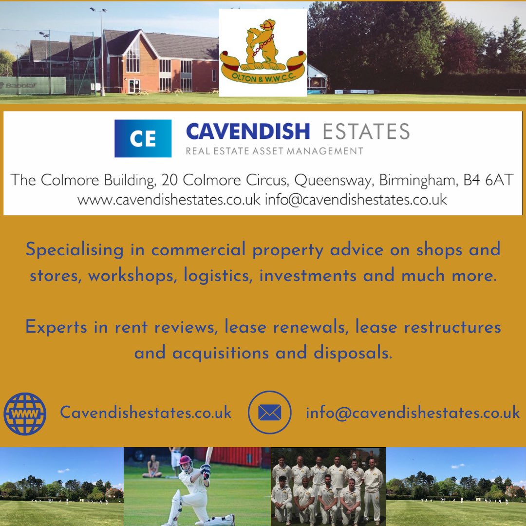 oltonwwcricket's tweet image. See how our new sponsor Cavendish Estates can help you or your business 

#olton #sponsorship #cavendishestates #realestate #assestmanagement