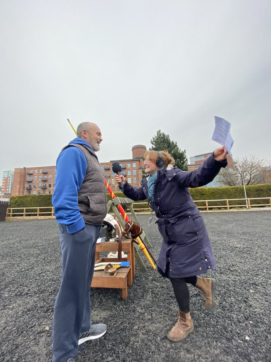 Andy Deane is LIVE on <a href="/BBCLeeds/">BBC Leeds</a> talking about his last EVER competitive joust.

You can also catch him charging down the tilt at 50mph this whole Easter Weekend.

#EasterJoust