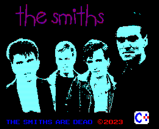 ZXadventurer's tweet photo. Could this be any more 1980s? ...The Smiths are Dead... a new Quilled text adventure for C64 and the Oric... by Bieno Martí... available in Spanish, English &amp; Catalan... https://t.co/P5SjwiqRT3 https://t.co/YTN66mpKv5