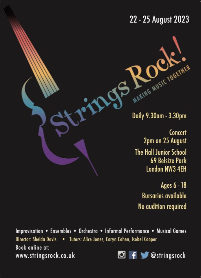 SheidaDavis's tweet photo. Booking now open for August- can’t wait! 🎶
.
#violin #viola #cello #violoncello #strings #chambermusic #kids #fun #holidayfun #summerholiday #holidaycourse #music #musiccourse #makingmusic https://t.co/ELMkn98VaN
