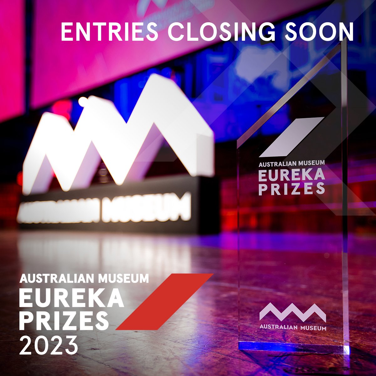 Australian Museum Eureka Prizes (@eurekaprizes) on Twitter photo ⏱️ It's your last chance to enter the 2023 <a href="/austmus/">Australian Museum</a> Eureka Prizes — submissions close at 7.00 pm AEST this Friday 14 April! View the full prize program: australian.museum/get-involved/e… ⏱️ It's your last chance to enter the 2023 <a href="/austmus/">Australian Museum</a> Eureka Prizes — submissions close at 7.00 pm AEST this Friday 14 April! View the full prize program: australian.museum/get-involved/e…