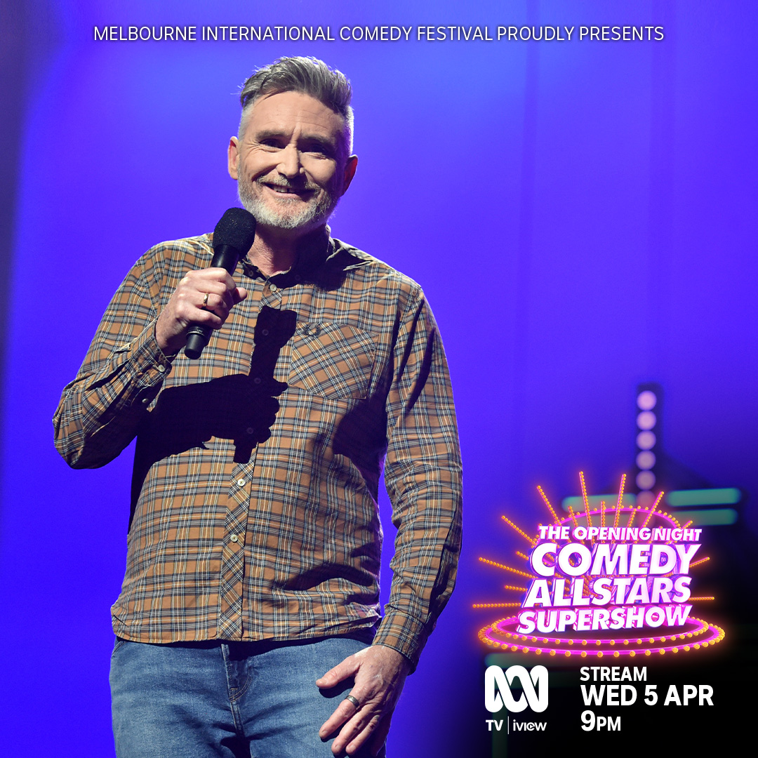 Catch me on the telly tonight - on the #MICF Gala from 9pm on <a href="/ABCTV/">abctv</a>. 
Melbourne, you can catch me in real life until the 23rd before I continue touring the country. 
🎟️ comedy.com.au/tour/dave-hugh…