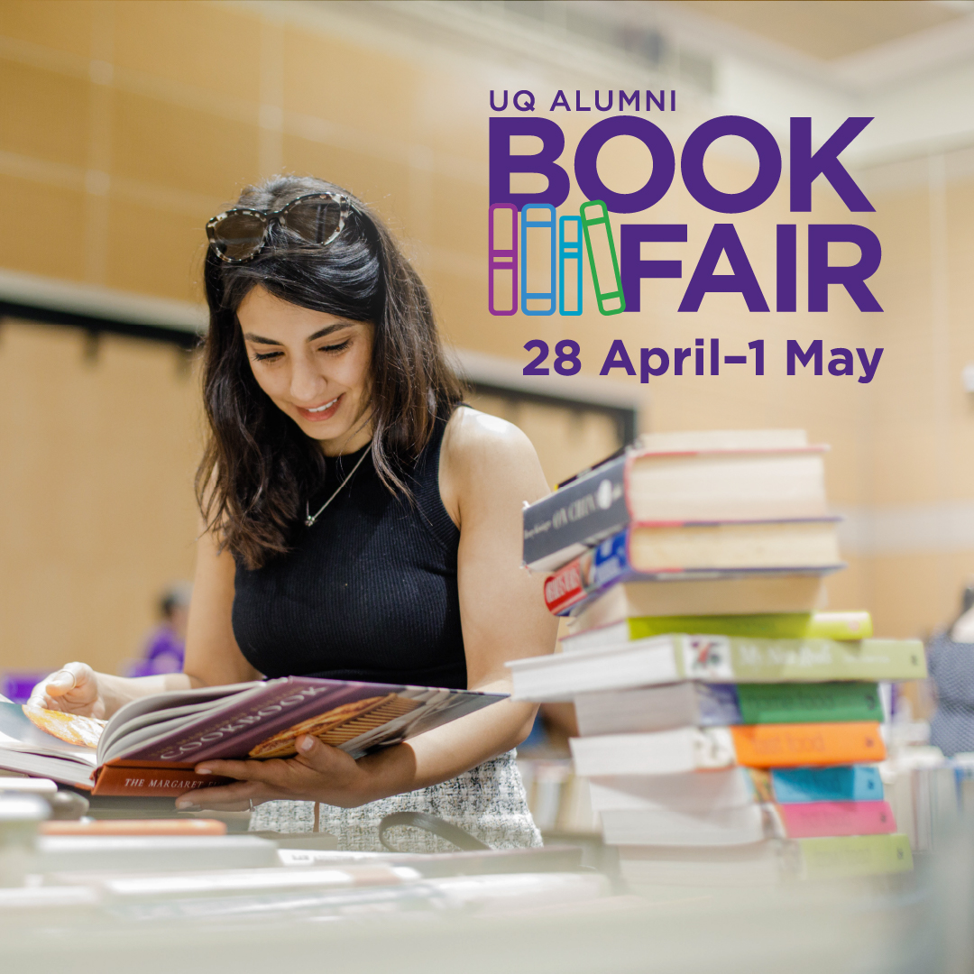 UQ_Business's tweet photo. Brisbaneโs oldest book fair is back for 2023! Save the date, steal some bargains and stock your shelves at the UQ Alumni Book Fair ๐๐
Learn more and register โก๏ธ https://t.co/UG9mbzJ27S
#UQAlumniBookFair #UniOfQld #Secondhandbooks https://t.co/xNbBFB8FMW