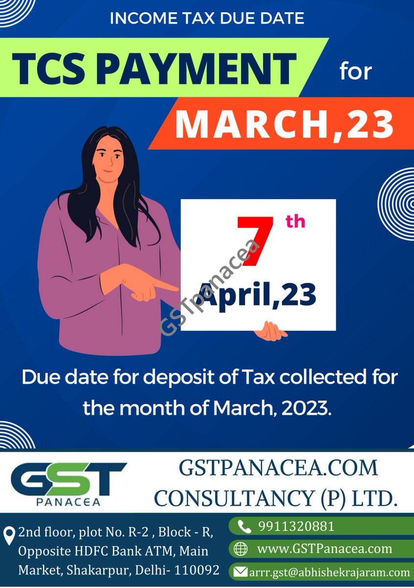 Income Tax Due Date 

TDS Payment

The concept of TDS was introduced with an aim to collect tax from the very source of income.

#taxdeadline #incometaxduedate #TaxDay  #taxfilingdeadline #lastdaytofile #April7th #taxseason2023 #fileyourtaxes
#getitdone
