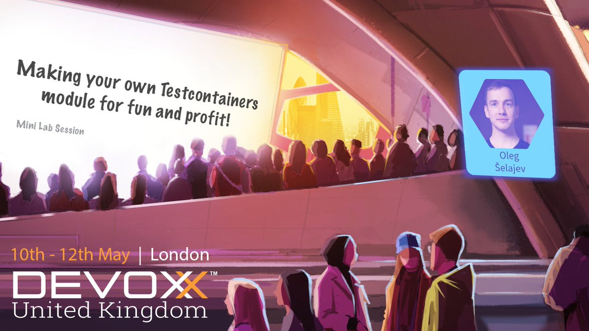 DevoxxUK's tweet image. Love #testing? Want to know more about #Testcontainers? Check out this awesome #DevCraft Mini Lab by @shelajev at #DevoxxUK2023! 

Making your own Testcontainers module for fun and profit! 

View talk @ devoxx.co.uk/talk?id=11879