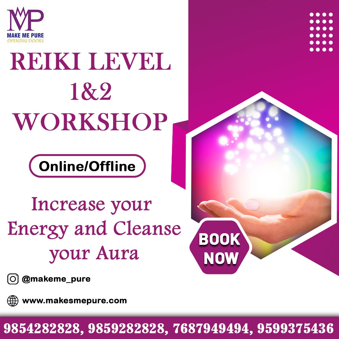 Want to be Reiki Master..??

Join this advanced workshop of Reiki Levels 1 & 2 at Make Me Pure with a certified spiritual Healer & Grand Master..!!

For more, Contact: 9854282828, 9859282828
 #reikienergy #reiki #reikihealing #thirdeye #thirdeyechakra #meditationcenterdelhi