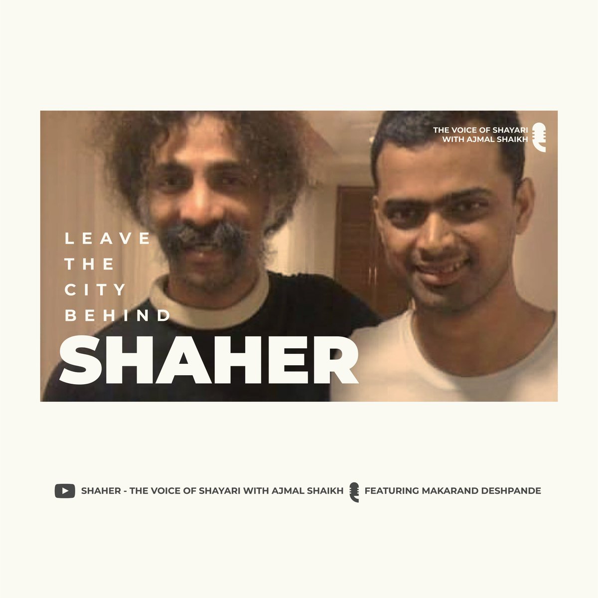 simplyajmal's tweet photo. Yotube Link: https://t.co/TqHC0HY6kt

Join me on a poignant journey through the heart of the city with "Shaher - The Voice of Shayari with Ajmal Shaikh" featuring the incredible Makarand Deshpande. 

#Shayari #MakarandDeshpande #TheVoiceOfShayari #ASK https://t.co/ib9eKHHFpE