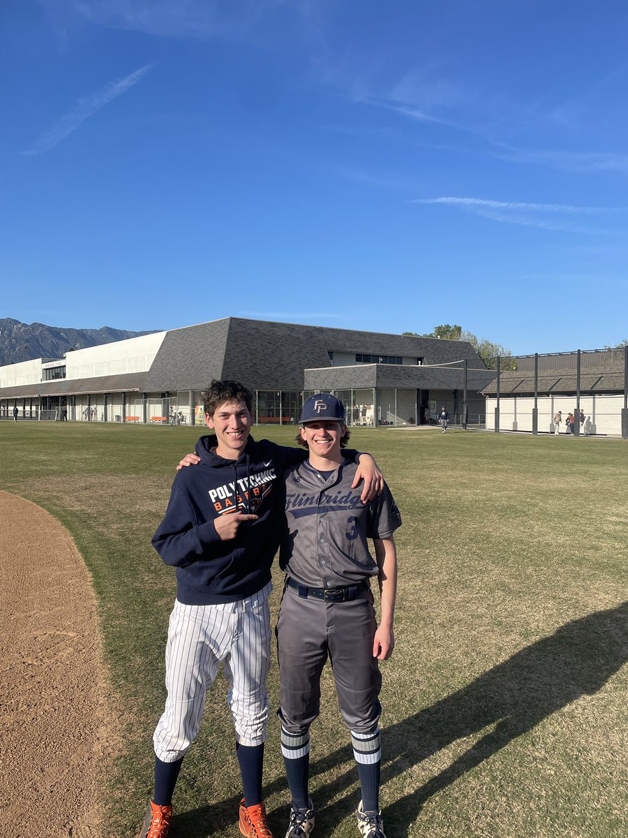 adam_arther's tweet photo. Final duel with my friend @MaxBrunngraber today. What a journey to be teammates all through little league and opponents in high school the last 4 years. @SagehenBaseball is getting a future ace! @SGVNSports https://t.co/Zkx6WHUXuy