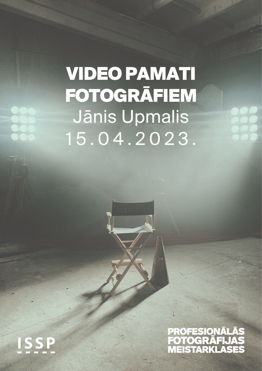 15. aprīlī aicinām uz meistarklasi "Video pamati fotogrāfiem" kopā ar Jāni Upmali. Vairāk informācijas un pieteikšanās: ej.uz/gzgu