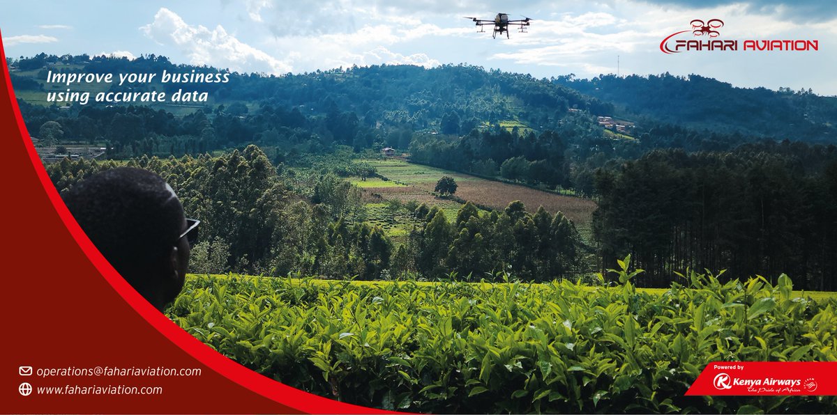 FahariAviation's tweet photo. We are using drones to collect data that helps the farmer catch diseases and pests early, respond and improve their yields. Talk to us today for a quote. Visit https://t.co/hCdoCT1UYJ or email us at operations@fahariaviation.com forΒ more information.
#drones #droneskenya https://t.co/TxstomLYbf