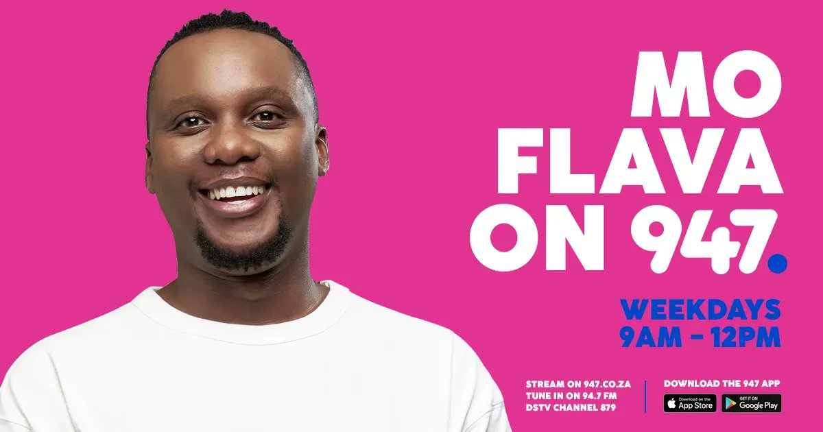 947's tweet photo. It's time for #MoFlavaOn947 

TODAY
🌤️ Your go-to excuse 
🌤️ Add more flava to your office 
🌤️ #GetToKnowMo

📻 https://t.co/dQsTO6mj7n 
💻 https://t.co/OCclwGIpLu https://t.co/Kijyt88WAy
