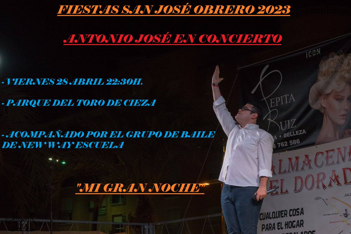 AntuanRojas_ofi's tweet photo. "Muy buenos días mi gente, ¿Qué tal todo por aquí?, ¿Cuánto tiempo?, ofreceros otra noche de fiesta, una noche para ser felices, bailar y disfrutar, y sobre todo pasarlo en grande "Mi gran Noche", que queremos que sea la vuestra, no me faltéis". https://t.co/DUHHGX3aBP