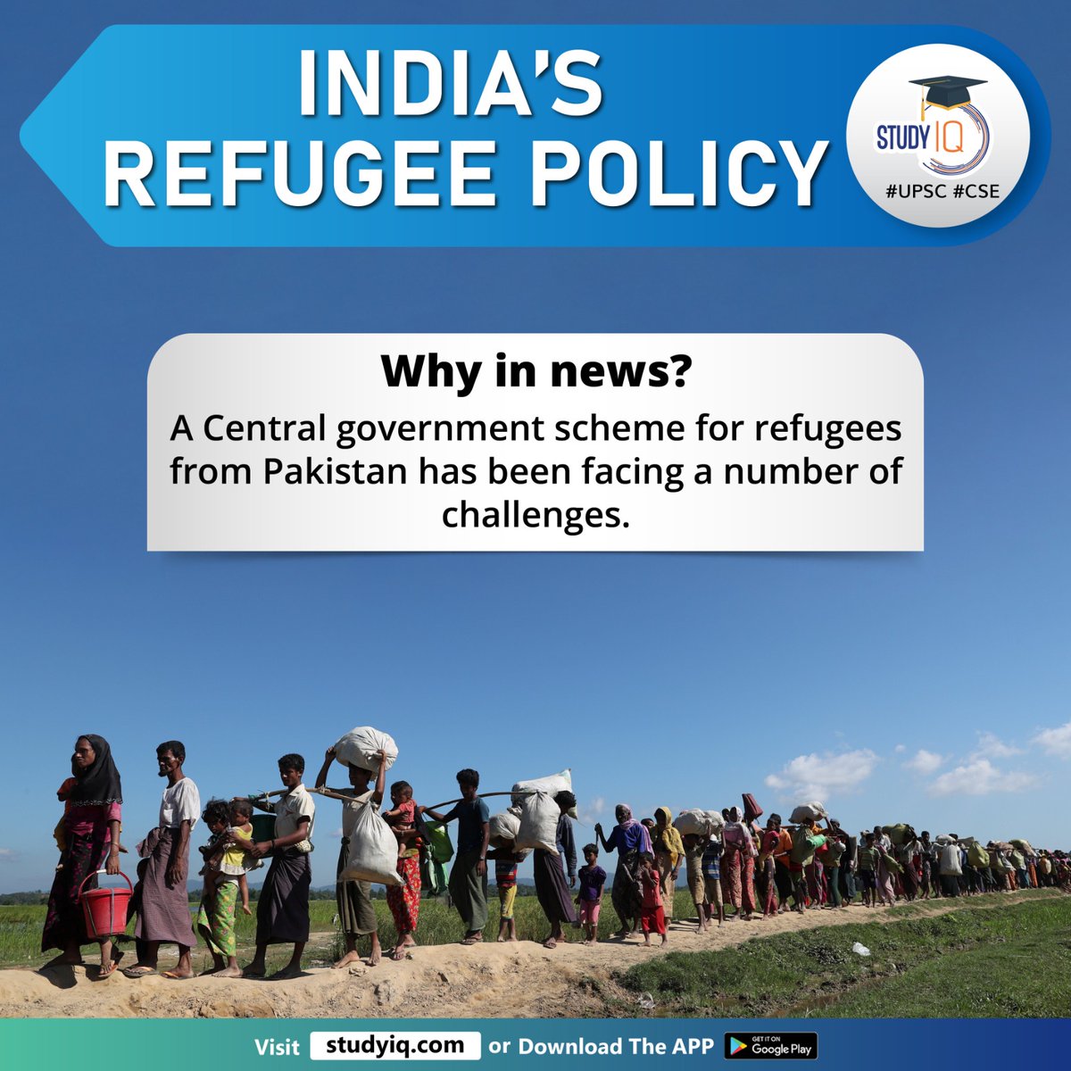 upsciq's tweet photo. India's Refugee Policy

#indiasrefugeepolicy #centralgovernmentscheme #pakistan #refugees #india #foreigneract #problemofrefugees #protocol #refugeeprotection #unrefugeeconvention #rightsofrefugees #upsc #cse #ips #ias #worldaffairs #worldnews https://t.co/rrWfRbwlYv