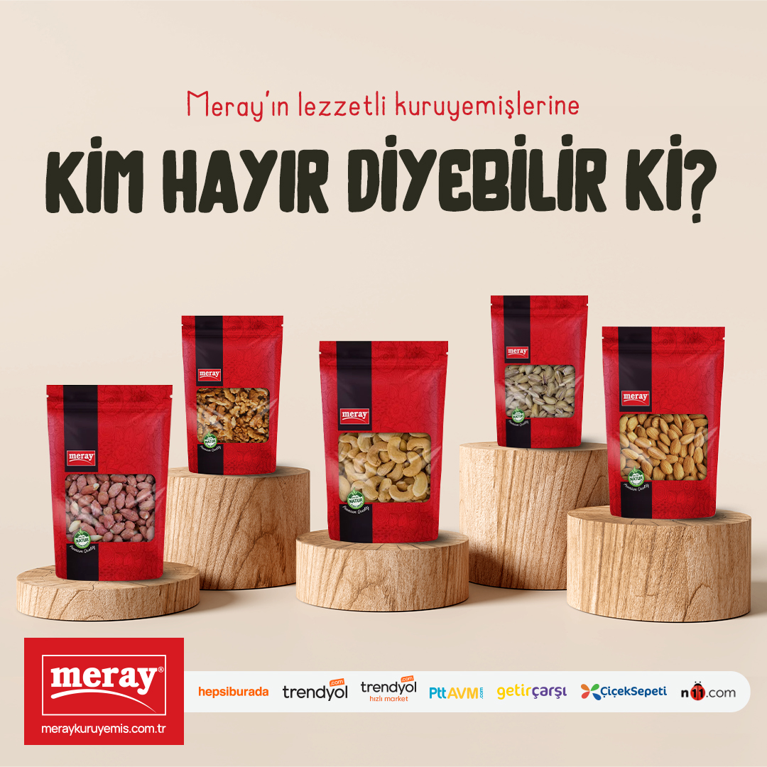Meray’ın lezzetli kuruyemişlerine kim hayır diyebilir ki?
.
.
🛒 Online Alışveriş
 meraykuruyemis.com.tr