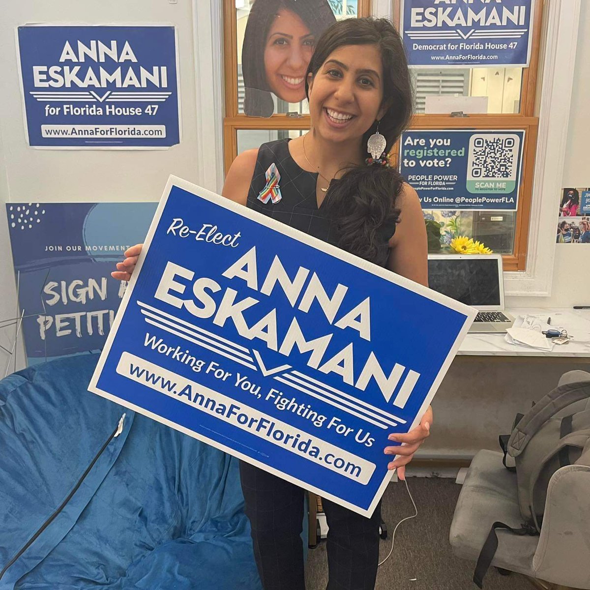GroovyChic1960s's tweet image. Hey FL support our local politicians!
Re-elect Anna V Eskamani  #HD42 👍
Gun safety
Clean energy
Womens rights
LGBTQ Equality
Small businesses
Affordable housing
Human trafficking prevention
👉 @AnnaForFlorida
👉 annaforflorida.com

#wtpBLUE
#DemVoice1 
#ResistanceUnited