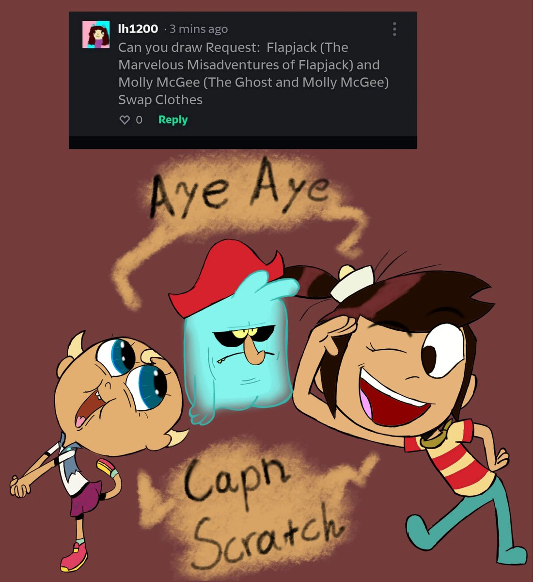 The best piece from my week long Request-a-thon that I worked on. I hope <a href="/littlethurop/">Thurop Van Orman (he/him)</a> @InevitablyBill and @automaticgravy Like it 😊