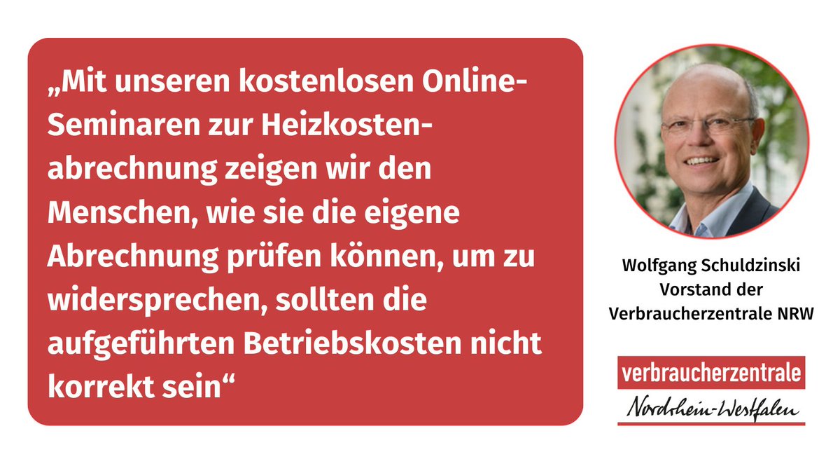 vznrw's tweet photo. Verbraucherzentrale NRW bietet zusammen mit dem @DMBMieterbund kostenlose Online-Seminare zur jährlichen #Heizkostenabrechnung - zweiteilige Seminarreihe 20. April + 4. Mai.

https://t.co/QoY3y1gbMS https://t.co/mQFVkYtTFF