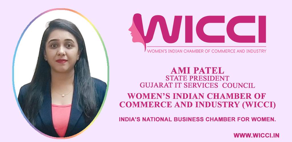 We welcome Ami Patel State President Gujarat IT Services Council #WICCI #WICCIINDIA #WOMENCHAMBER #WICCIWoman @harbeenarora