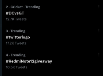 stufflistings's tweet image. We are trending number 4 in India 😍
Awesome stuff #stufflistingsarmy 
#RedmiNote12giveaway #WinRedmiNote12 #SuperNoteSuperDesign