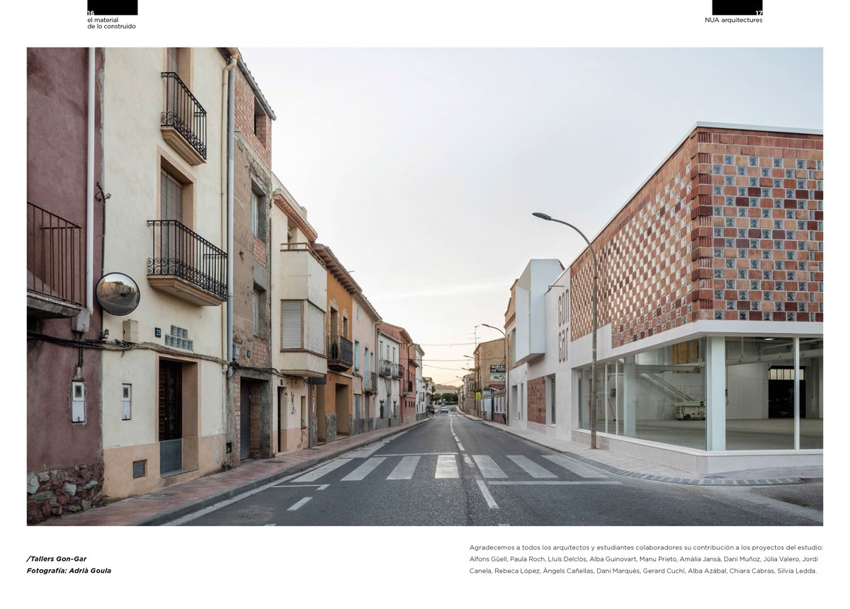 > "El material de lo construido".
> Molt contents de compartir el nostre primer llibre!

> La presentació del llibre coincideix amb el 10è aniversari de l'estudi, i és una petita mostra d'una selecció de 6 projectes acabats entre 2013 i 2022.