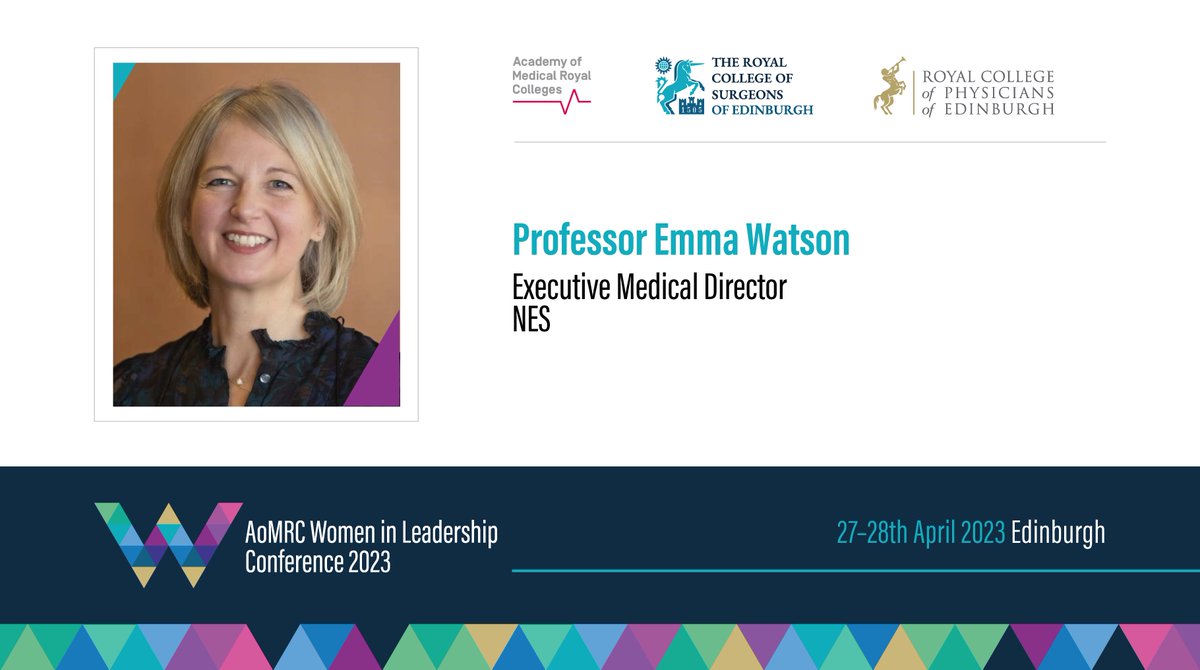 Are you attending this year’s Women in Leadership conference? Professor Emma Watson will be running a parallel session on inspiring trainees to become clinical leaders. 

Register now: ow.ly/A2Rg50MV4RL #WIL2023