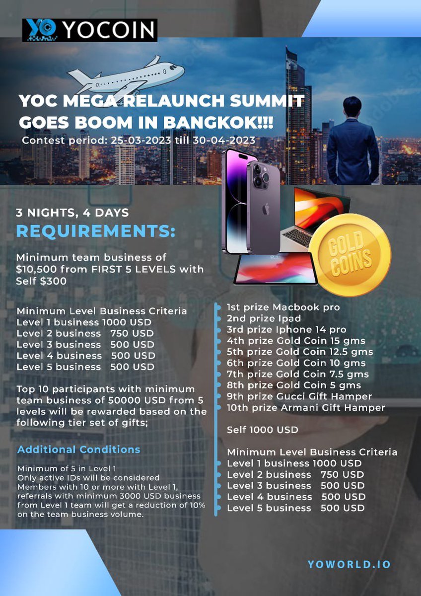 YocRevolution's tweet image. YoCoin mega Relaunch Summit goes BOOM in Bangkok!🔥

#YoCoin #YoWorld #YocRevolution #urbandictionary #crypto #metaverse #cryptocurrency #cryptotrading #bitcoins #ethereum #nft #withdrawals #usdt #income #moneytransfer