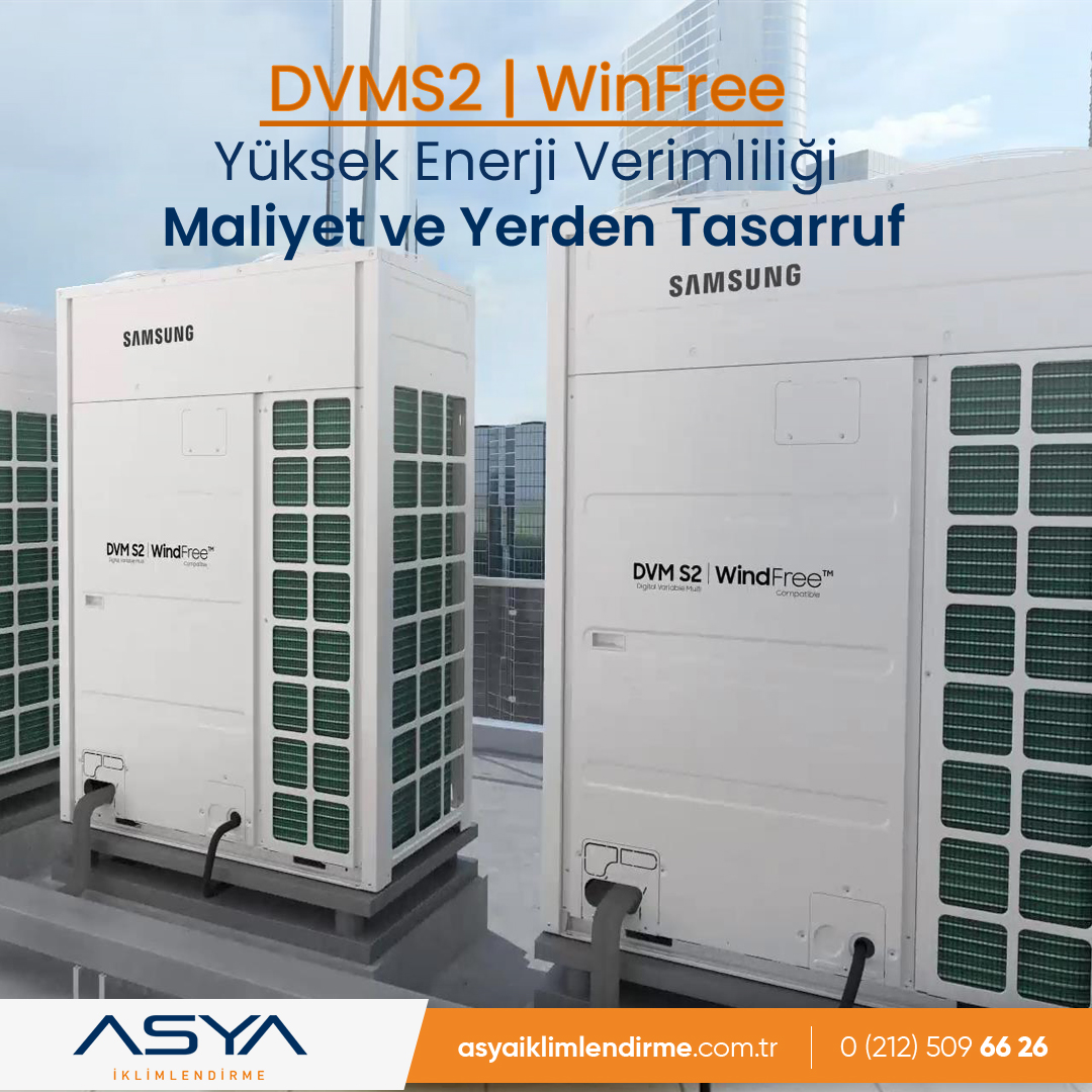 asyaiklimlndrme's tweet photo. Samsung DVM S2, genişletilmiş kondenser yüzeyi ve yapay zeka özellikleriyle WindFree™ deneyiminin uygulama alanlarını genişletiyor..
Alanınıza özel çözümler için bizi arayın ☎ 0 (212) 509 66 26 📱 0507 699 70 99
#dvms2 #dışünite #içünite #sogutmasistemleiri #merkeziklima https://t.co/FZCSri6nGb