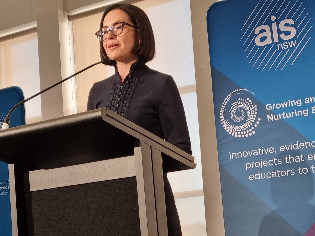 Jimi2tone's tweet photo. Great to have the new NSW Education Minister @pruecar at the launch of #AISNSW Growing and Nurturing Educators, speaking about the need to support early career #teachers and raise the status of the profession #teachingforum https://t.co/ZwIOHNNT2J
