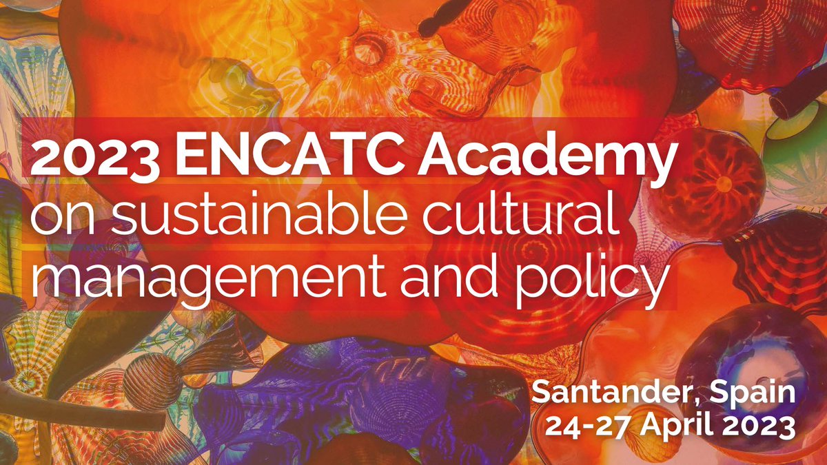 ❗Last call: Only 5 seats left for the 2023 #EncatcAcademy on #Sustainable Cultural Management and Policy!

👉Foster #NEW connections by networking with a high-level group of  professionals committed to advance #Sustainability in culture. 

🔗Register now: bit.ly/4314V8J