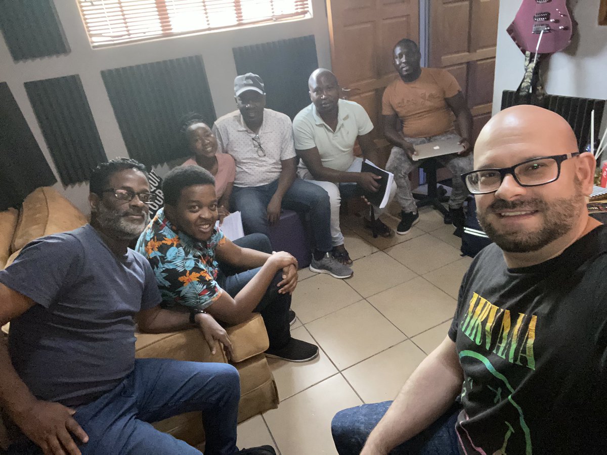 jonathangshaw's tweet image. Research interview with students from the @WitsUniversity and @GLU_Network today, thanks @knowledgeipinge for the invite 😁📚#labourrelations #musicunion #musicassociation