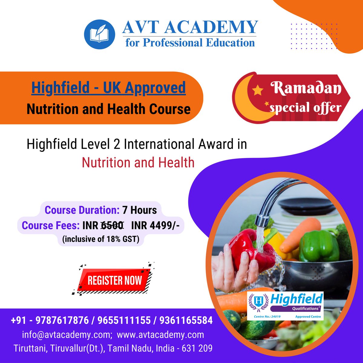 𝗔𝗩𝗧 𝗔𝗰𝗮𝗱𝗲𝗺𝘆

#foodsafety #foodsafetytraining #haccp #haccptraining #NDTCertified #firstaidtraining #medicfirstaidtraining #ramadankareem #fssaicourse #ramzan2023 #fssaitraning #FSSAI #Ramzan #foodallergn #foodsafety #foodsafetyhygine #ndtjobs  #healthfirst #safetyfirst