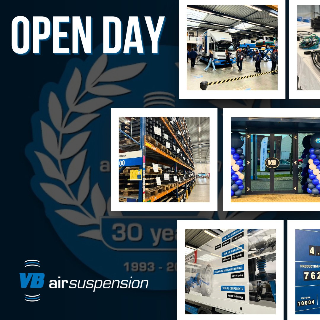 We're back at work following our visit to the <a href="/VBAirUK/">VB-Airsuspension UK</a> head office in the Netherlands, to celebrate their 30th anniversary!

Many thanks to all at <a href="/VBAIRSUSPENSION/">VB-AIRSUSPENSION</a> for hosting us. It was a great day out, immersing ourselves in the world of air suspension!
