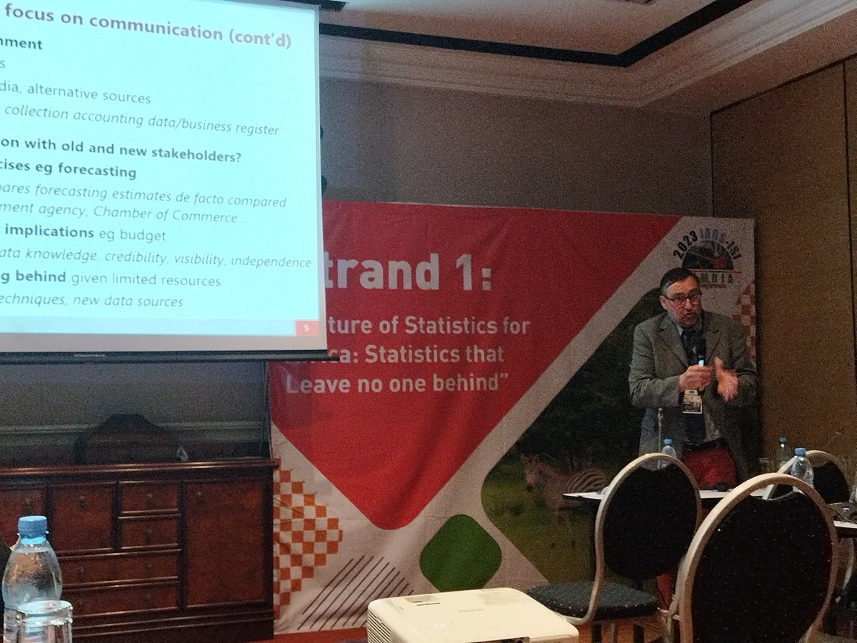 Communication of Statistics: Engagement of data users at the stage of data dissemination and sharing should be prioritised to avoid the 'unmet need of data'. 
<a href="/LeandreFoster/">Leandre Foster NGOGANG WANDJI</a> <a href="/OliverChinganya/">Oliver Chinganya</a> <a href="/EU_Eurostat/">EU_Eurostat</a> <a href="/EurostatOffice/">Eurostat Office</a> <a href="/ECA_OFFICIAL/">ECA</a> @IntStat <a href="/IAOS_Stat/">International Association for Official Statistics</a>