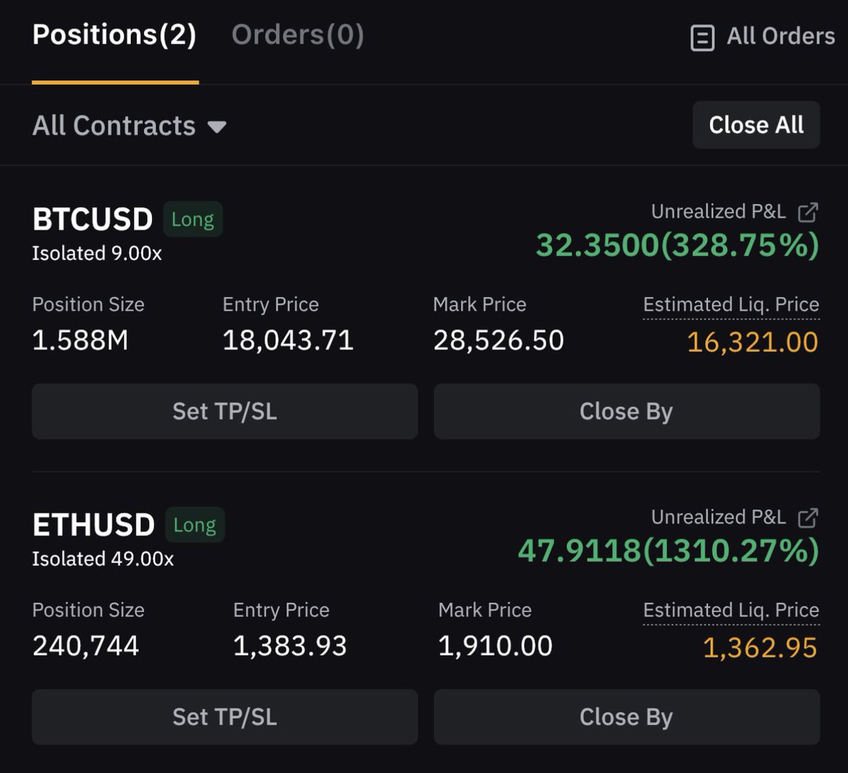 MMCrypto's tweet image. JUST IN: MY #BTC &amp;amp; #ETH TRADE JUST BROKE $1mln PROFIT!
