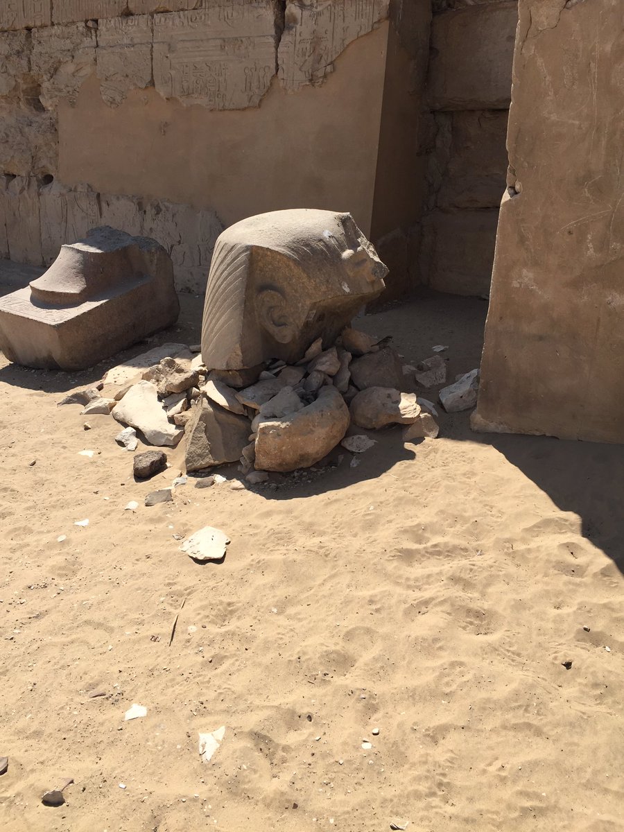 landoflove20's tweet photo. Cenotaph Temple of #Ramesses2 at #Abydos,About 1KM to Z northwest of #Seti1 well known temple at Abydos,Rameses2 built a #temple for himself,which while not completely preserved,retains Z details of its plan and many of its brightly painted #reliefs. https://t.co/8id8ZRAvT7