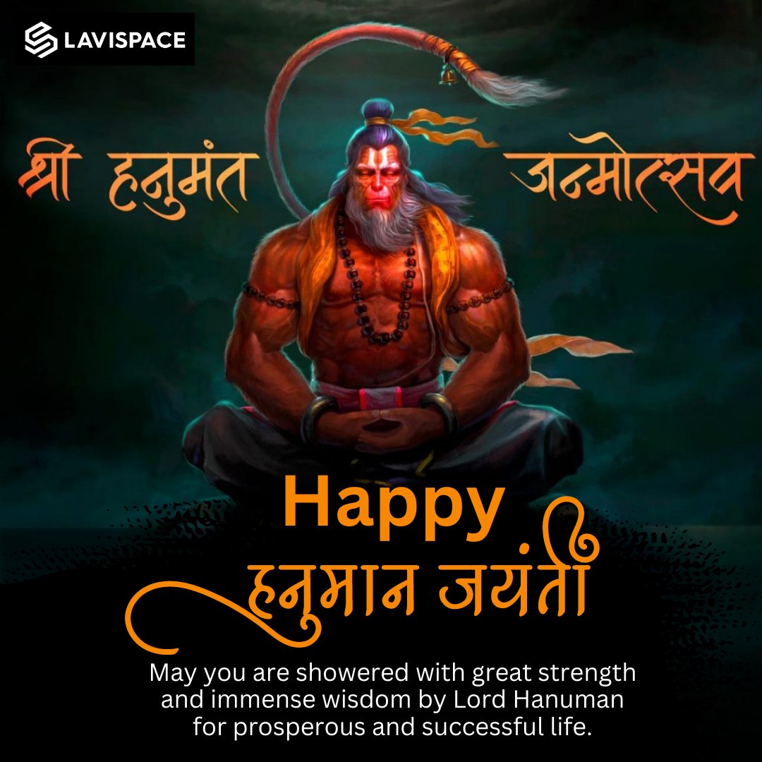 space_levi's tweet photo. Hanuman Jayanti is a reminder that with faith and devotion, even the impossible can be made possible.
βHappy Hanuman Jayantiβ
Call us at - +91 7982424916
.
.
.
#lavispace #hanumanjayanti #jaihanuman #bajrangbali #hanumanchalisa #lordhanuman #jayshreeram #hanumanjayanti2023 https://t.co/y4fvnNjByk