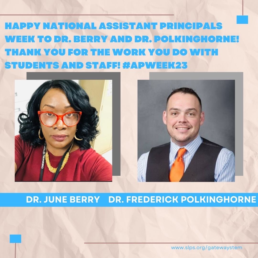 Recognizing The STEM’s Assistant Principals Dr. Berry &amp; Dr. Polkinghorne 👏🏽
We are honored to have you both here. #AssistantPrincipalsWeek