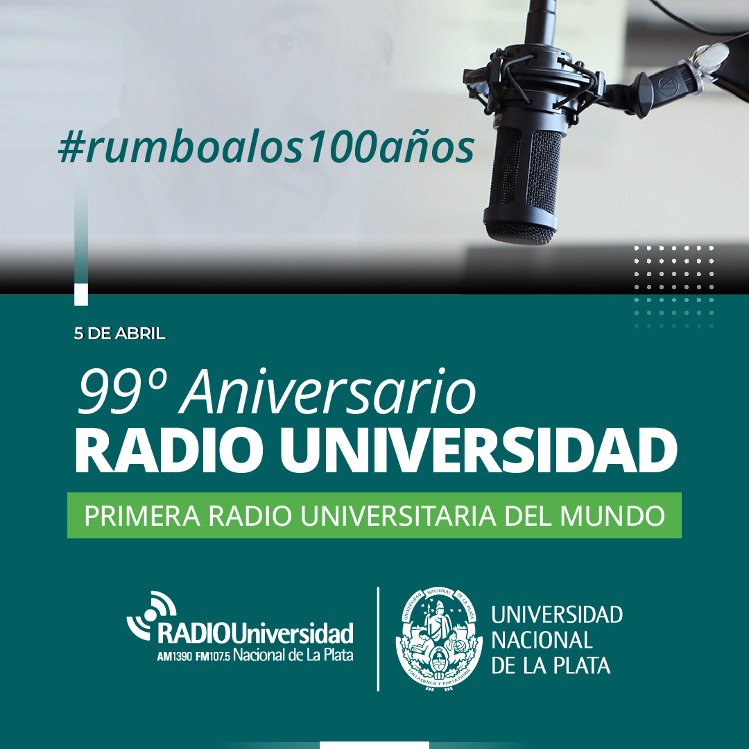 Hoy es un día de festejos porque cumple 99° años nuestra <a href="/radioulaplata/">Radio UNLP</a>, primera Radio Universitaria del Mundo <a href="/mediosunlp/">mediosunlp</a> #RumboALos100años
