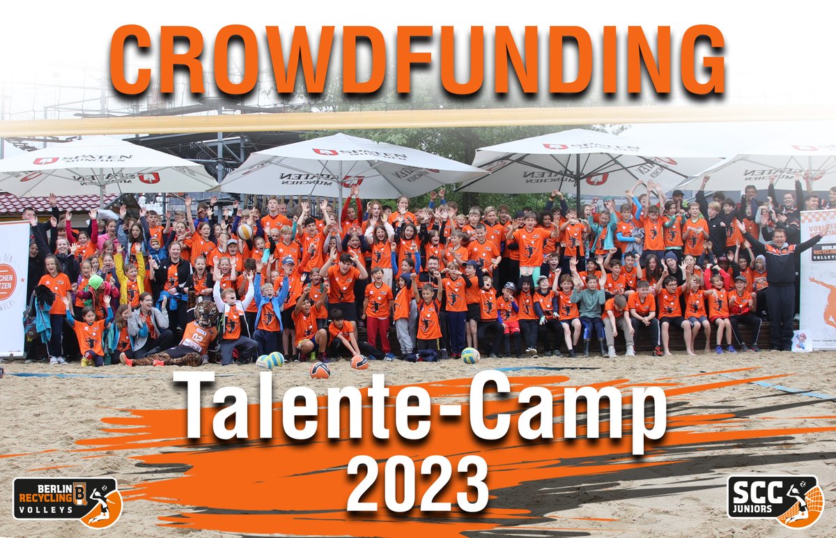 BRVolleys's tweet photo. Der Sommer ruft! Zum 6. Mal steigt im Juli unser großes Talente-Camp und ihr könnt jetzt wieder über unser Crowdfunding unterstützen!

Zum Projekt &amp; allen Prämien: https://t.co/zMEiYgKE6w

Zur Anmeldung: https://t.co/yWuLaWiRqe

#BRCrowd @BerlinRecycling https://t.co/uHMPJGqbtQ