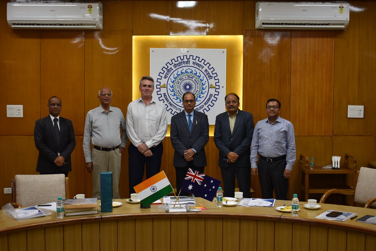 The delegation from the University of Adelaide, Australia visited IIT Roorkee on March 31st, 2023. Read More: ir.iitr.ac.in/blog/posts/127…