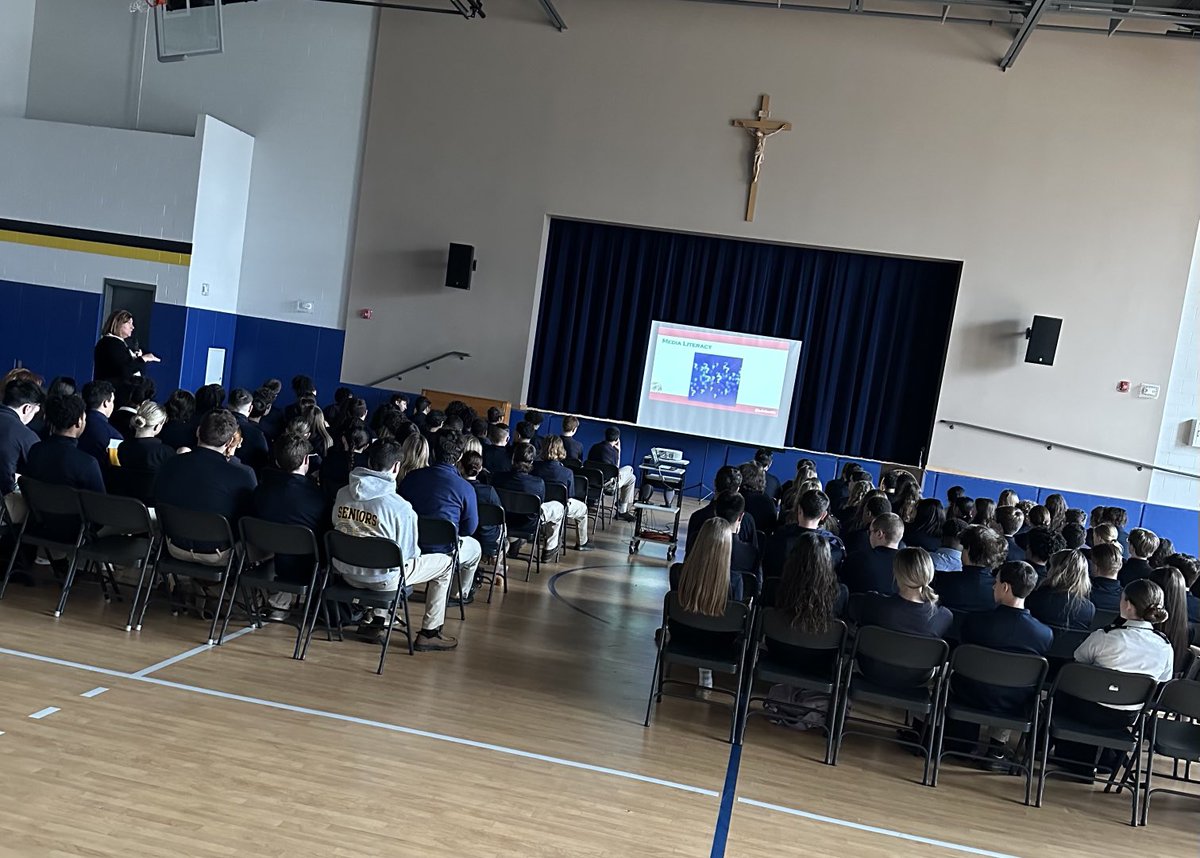 ⁦<a href="/SyrDiocese/">Diocese of Syracuse</a>⁩ is excited to welcome ⁦<a href="/julnilsmith/">Julie Nilsson Smith</a>⁩ to our schools to enlighten our students about #medialiteracy