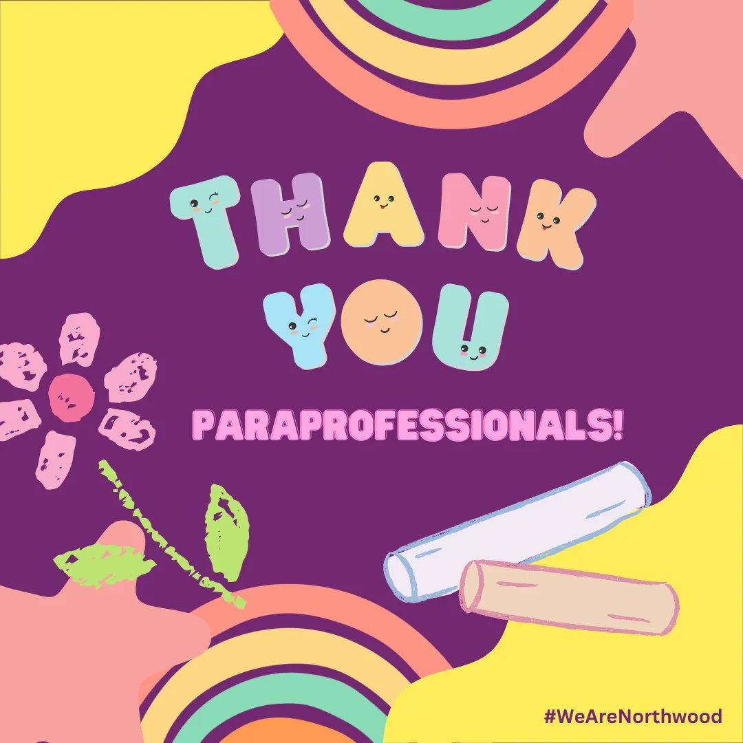 RangerRoundup's tweet image. Today #WeGetTo give thanks for our paraprofessionals on Paraprofessional Appreciation Day! Our paras are so important to our educational community and we are so appreciative of all they do for our Rangers! #WeAreNorthwood