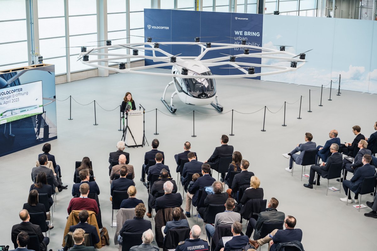 Volocopter opens final assembly line plant, plans April ramp up to full operations urbanairmobilitynews.com/air-taxis/volo…