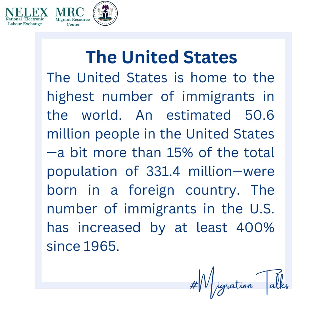 This information can be quite useful for you migration plans.

If you must travel, do it right!

#mrclagos
#travelright
#safemigration
#safeisbetter