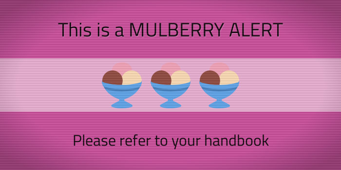 SecretAlerts's tweet photo. 🛋🔳 🍨 This is a MULBERRY ALERT 🍨🔳 🛋
An unsanctioned poster reading

 'You don't have to have criminally  low impulse control to work here - but it helps!' 

...has been put up in the staff lounge. 
This poster does not conform to our branding guidelines. https://t.co/9vfdvcIPqn