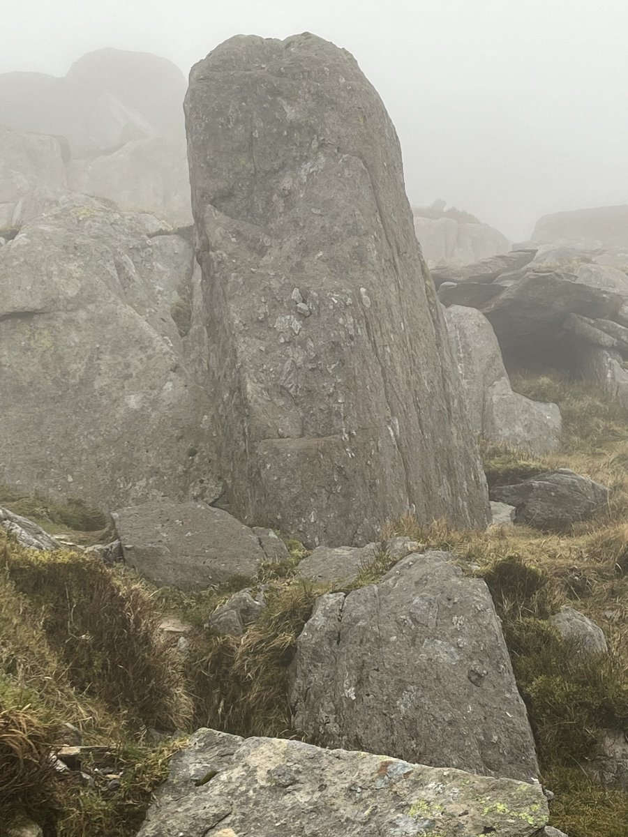 Is it just me who sees a face? Easter Island vibes on Tryfan South Face #hikingadventures #hiking #hikewales