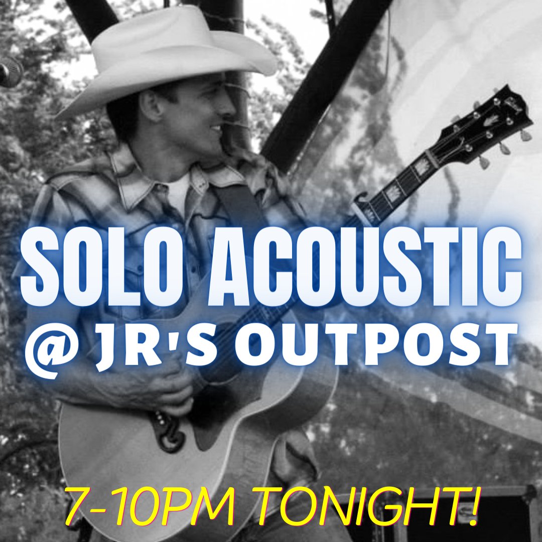 Solo acoustic &amp; taking requests, TONIGHT @ JR's Outpost on Hwy 10 in Ramsey...7-10pm!🎸🤘