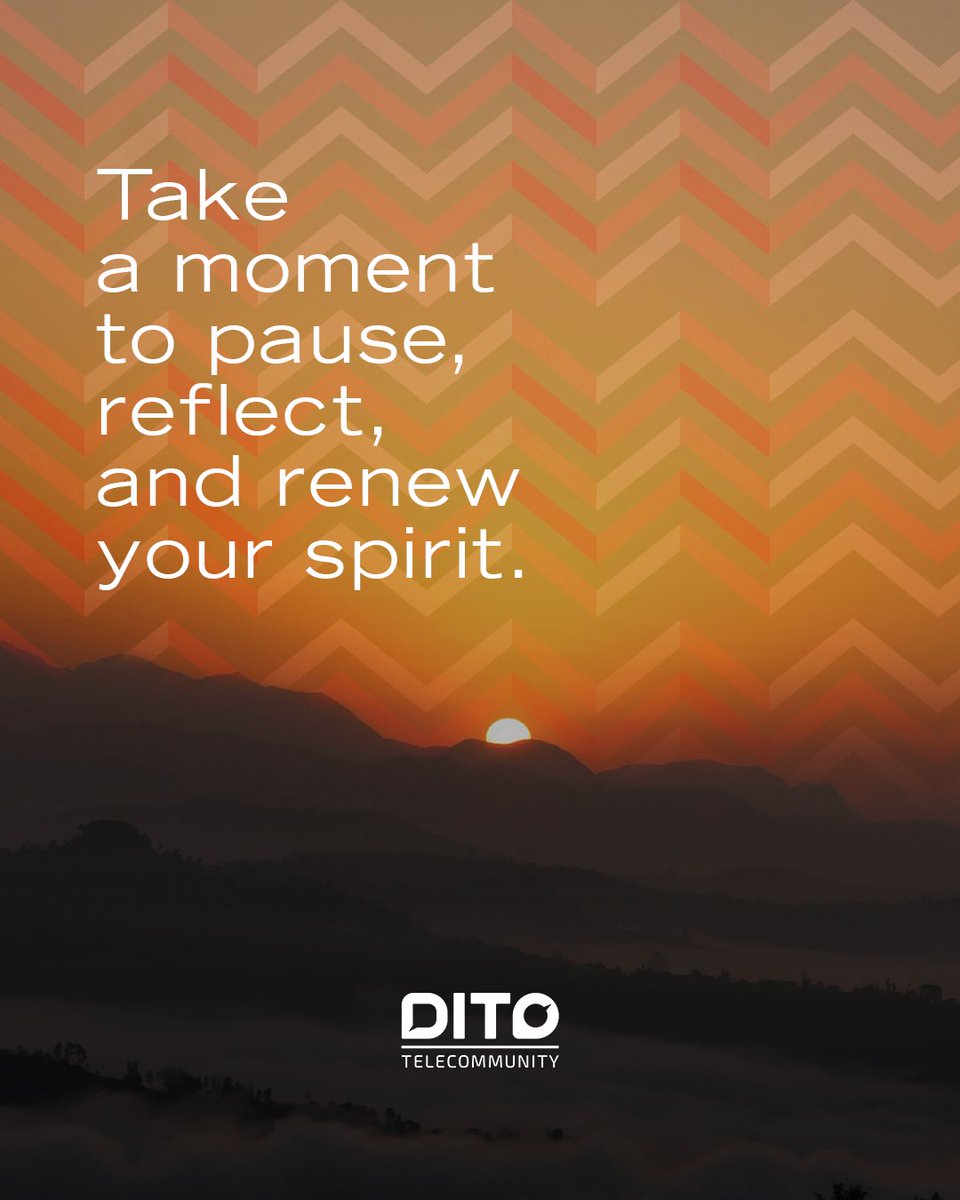DITOphofficial's tweet image. Let us take this time to self-reflect to become better versions of ourselves. Here’s to a safe and blessed Holy Week, DITOzens!
#DITOph #DITOTelecommunity #TODOnaDITO