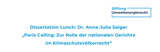 #ParisCalling: Ich freue mich sehr, meine Doktorarbeit zu #Klimaklagen (@NomosVerlag) in Würzburg vorzustellen:
> am: 19.4.2023 / 12.-13.30 Uhr
> remote und in Präsenz!

@Stiftung_UER : 💚-lichen Dank für die Einladung!